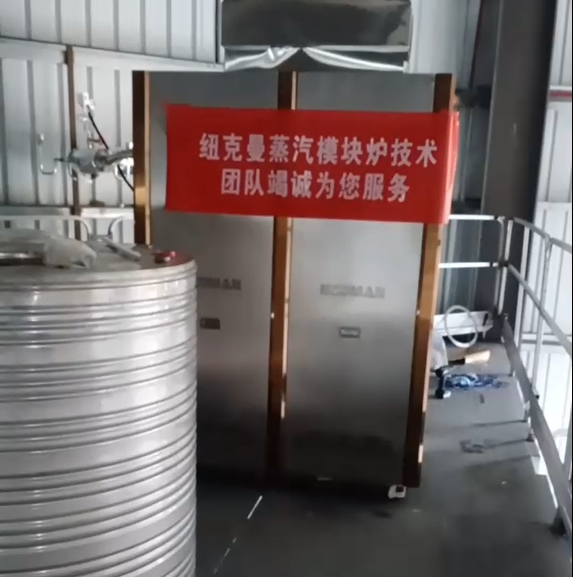 東莞某廠采購一臺(tái)紐克曼超低氮蒸汽模塊爐，設(shè)備已調(diào)試完畢!